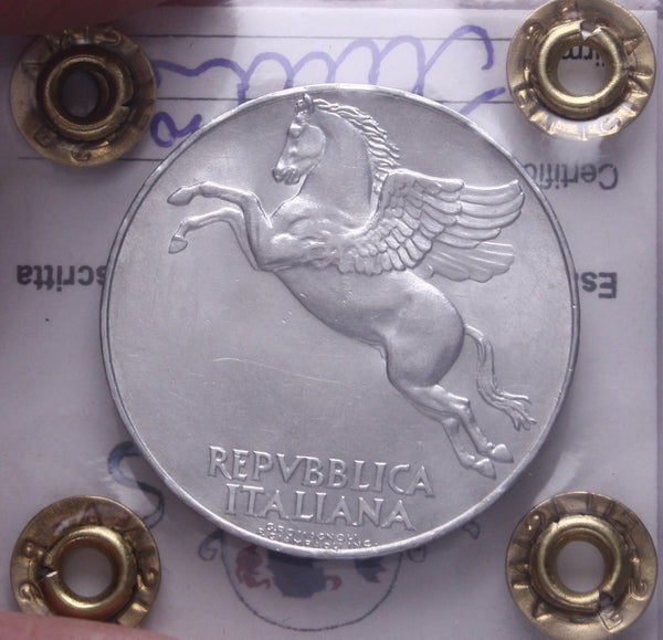 NL* Italia 10 LIRE PEGASO 1950 FDC Perizia Filisina Massimo