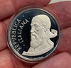 NL* ITALIA 500 Lire Argento 1990 TIZIANO VECELIO PROOF da Divisionale Zecca Oblò