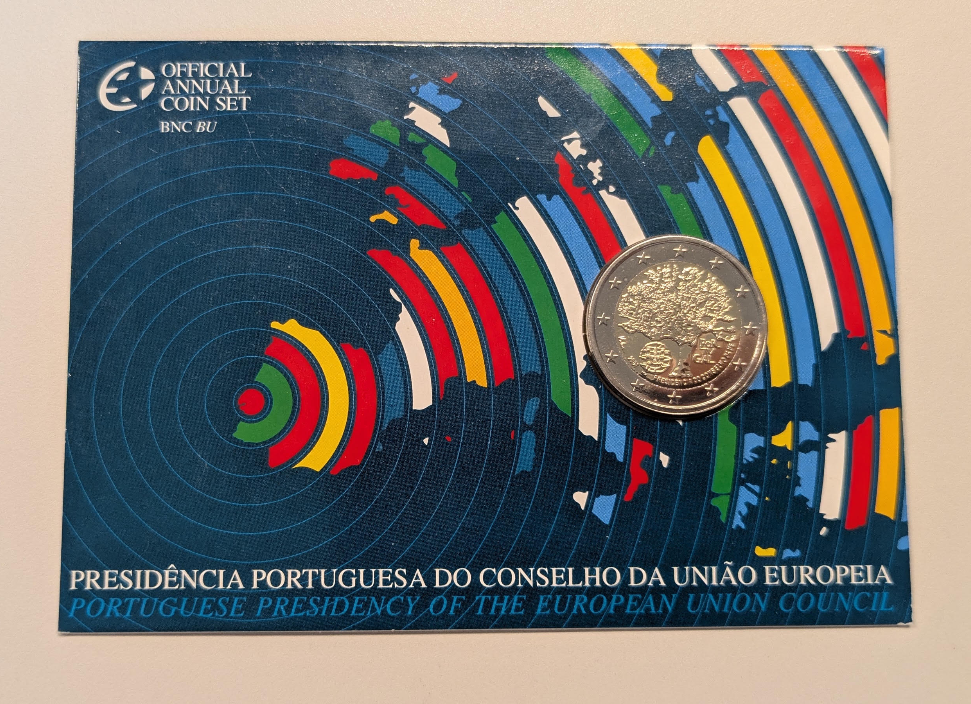 NL* PORTOGALLO 2 EURO 2007 PRESIDENZA CONSIGLIO EUROPEO FDC coin card