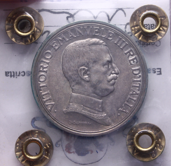 NL* VEIII Italia 2 LIRE ARGENTO 1914 QUADRIGA BRIOSA SPL/QFDC Perizia Filisina