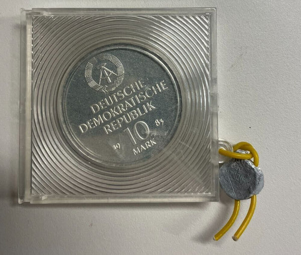 EN* D.D.R. EAST GERMANY 10 DM 1983 RICHARD WAGNER PROOF PP WITH SEAL
