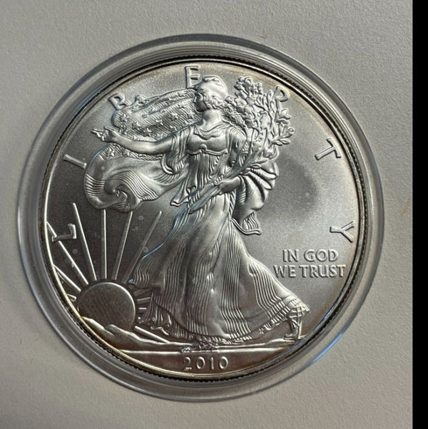 NL* STATI UNITI 1 DOLLARO ARGENTO 2010 ONCIA OZ ARGENTO PURO Liberty Walking
