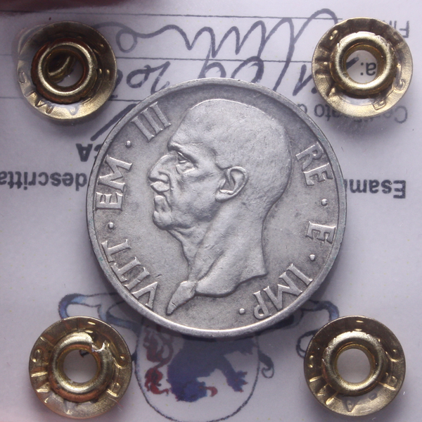 NL* VEIII 5 LIRE ARGENTO FECONDITA' 1936 XIV SPL+ Perizia Filisina Massimo