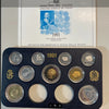 NL* ITALIA Divisionale 1991 9 VALORI senza monete in Argento - PROOF