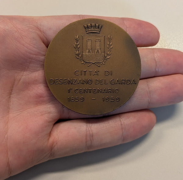 NL* DESENZANO Medaglia Bronzo CENTENARIO BATTAGLIA DI SAN MARTINO Johnson