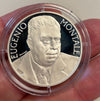 NL*ITALIA 1000 Lire Argento 1996 EUGENIO MONTALE PROOF da Divisionale Zecca Oblò