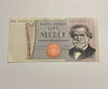 NL* BANCA D'ITALIA Banconota 1000 LIRE G.VERDI QB 113934 V FIOR DI STAMPA