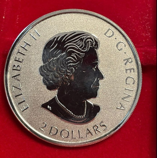 NL*CANADA 2 Dollari 2020 3/4 OZ ONCIA ARGENTO PURO Animali Selvatici CARIBU FDC
