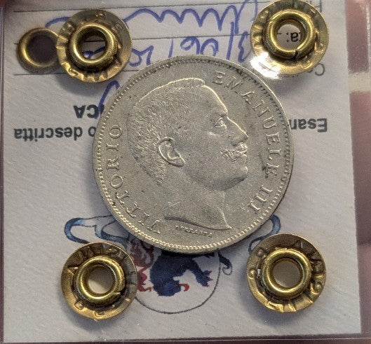 NL* VEIII RE D'ITALIA 1 Lira ARGENTO 1907 AQUILA SABAUDA QSPL Perizia Filisina