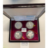 NL* CHINA CHINA Silver Set 1986 Historical Figures 4 pieces of 5 YUAN SILVER PROOF 4