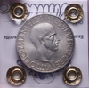 NL* VEIII 10 LIRE ARGENTO IMPERO 1936 XIV FDC COLPETTI Perizia Filisina Massimo