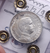 NL* VEIII Italia 1 LIRA AG. 1913 QUADRIGA VELOCE QFDC Perizia Filisina Massimo