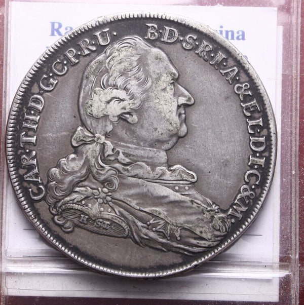 NL* BAVARIA CARLO TEODORO TALLERO DI CONVENZIONE IN ARGENTO 1778 super conserv