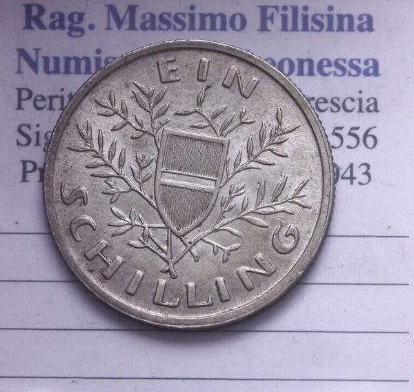 NL* AUSTRIA REPUBLIC 1 SHILLING 1925 Parliament superb condition