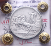 NL* VEIII Italia 2 LIRE ARGENTO 1917 QUADRIGA BRIOSA RARA SPL Perizia Filisina *