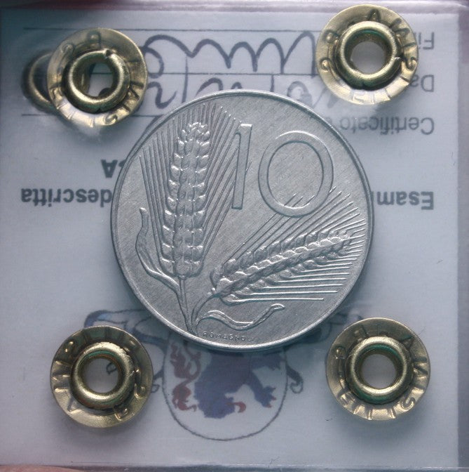 NL* Italia 10 LIRE SPIGHE ARATRO 2001 NC FDC Perizia Filisina Massimo