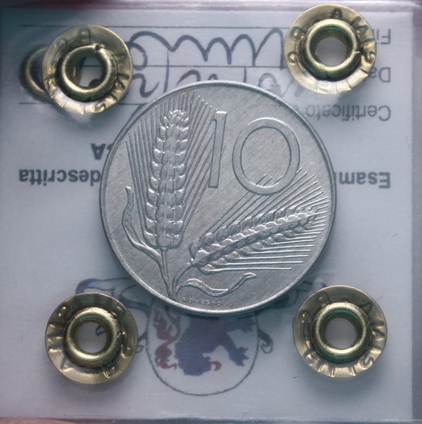 NL* Italia 10 LIRE SPIGHE ARATRO 2001 NC FDC Perizia Filisina Massimo