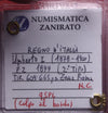 NL* UMBERTO I 2 LIRE ARGENTO 1899 ROMA Q.SPL Sigillo ZANIRATO LORIS