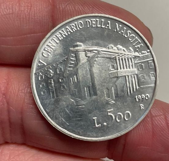 NL*Italia REPUBBLICA 500 LIRE ARGENTO 1990 TIZIANO FDC con lustro da Divisionale