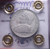 NL* Stato Pontificio PIO IX 20 BAIOCCHI ARGENTO 1860 XIV QFDC Perizia Filisina M
