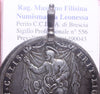 NL* ROMA INNOCENZO XI PIASTRA ARGENTO 1681 ROMA RARA *R* con apiccagnolo d'epoca