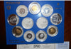 NL* ITALIA Divisionale 1990 9 VALORI senza monete in Argento - PROOF