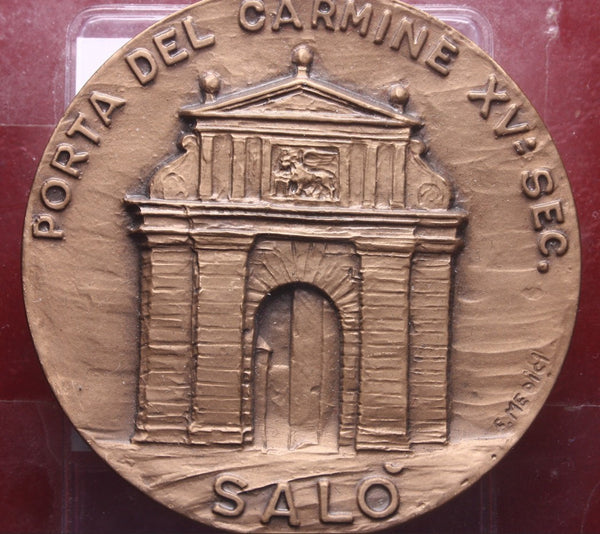 NL* BRESCIA SALO' 2001 Medaglia Bronzo PORTA DEL CARMINE XV SECOLO opus Medici