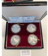 NL* CHINA CINA Silver Set 1986 Figure Storiche 4 pezzi da 5 YUAN ARGENTO PROOF 2