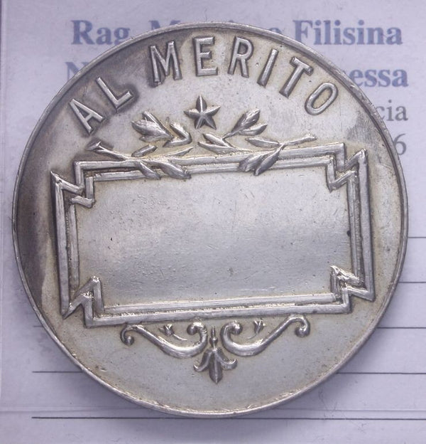 NL* PALERMO 1850 MEDAGLIA Argento AL MERITO ACCADEMIA FISICO CHIMICA ITALIANA *R