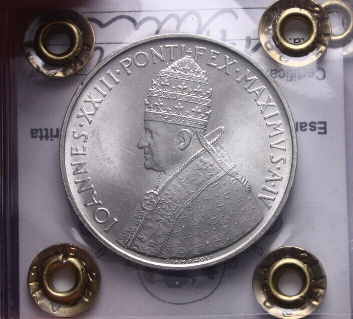 EN* POPE JOHN XXIII 500 LIRE SILVER 1962 COUNCIL FDC Filisina Appraisal M