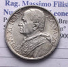 NL* ROMA CITTA' DEL VATICANO Papa PIO XI 5 Lire ARGENTO 1931 eccellente