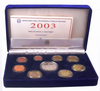 NL* ITALIA Divisionale 2003 9 Valori con 5 EURO ARGENTO PROOF Set zecca