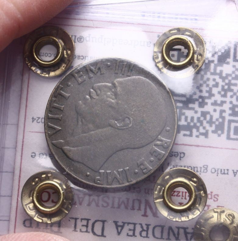 NL* VEIII 10 CENTESIMI IMPERO 1942 ASSE RUOTATO di 30° QSPL Perizia DEL PUP A.