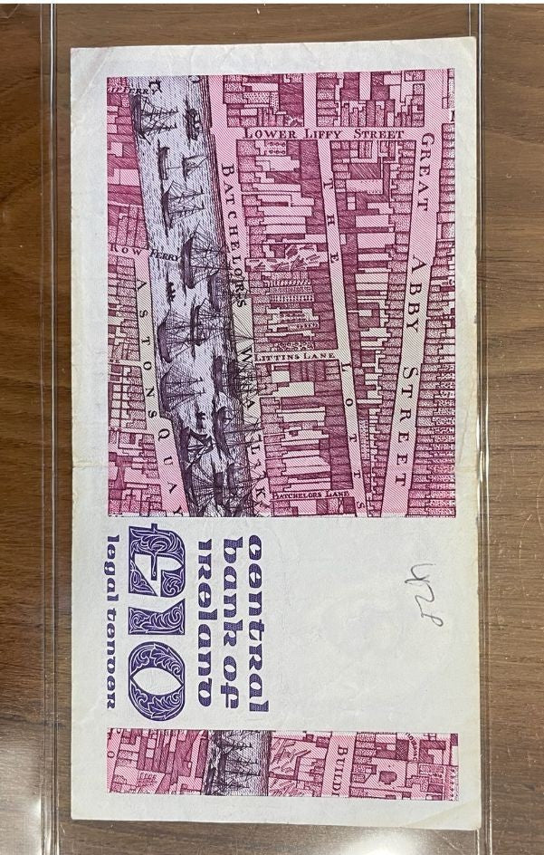 NL* IRLANDA Banconota 10 STERLINE POUNDS AAH 03/03/1988 eccellente conservazione