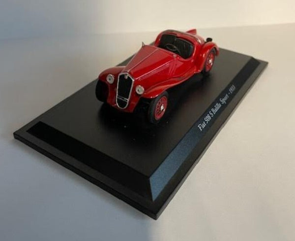 NL* MODELLINO auto FIAT 508 S BALILLA SPORT 1933 Scala 1:43 rossa come foto