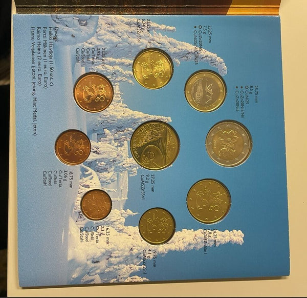 EN* FINLAND SUOMI Euro Set 2003 8 VALUES EURO COINS FDC - B UNCIRCUL.