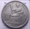NL* INDOCINA FRANCESE 1 Piastra di commercio Argento 1908 A come da foto