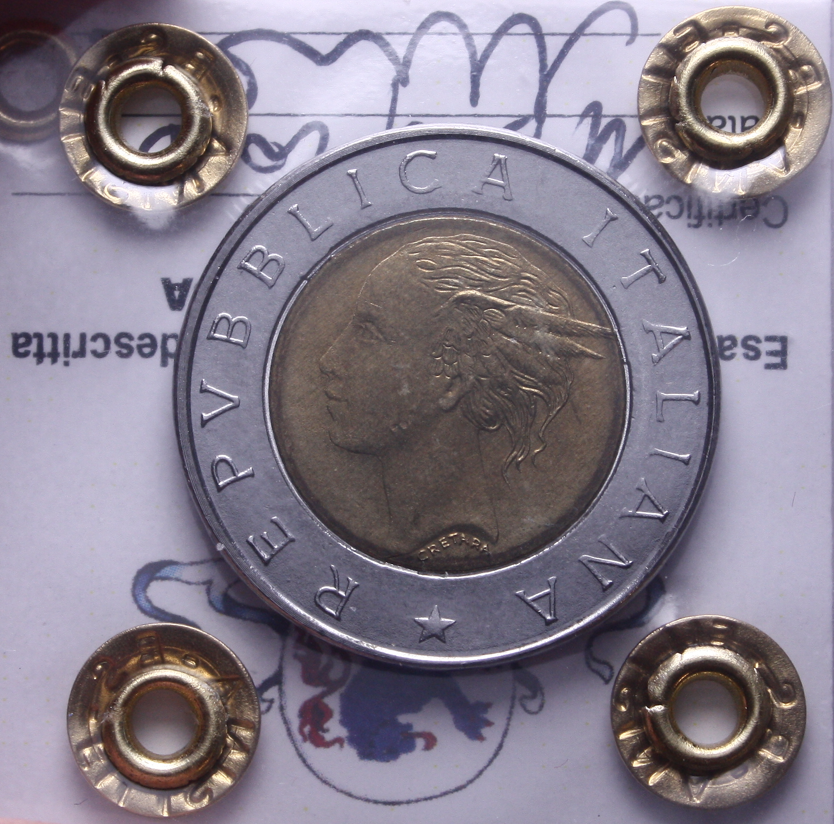 NL* Italia 500 LIRE 1992 VARIANTE FIRMA GRANDE FDC Perizia Filisina Massimo