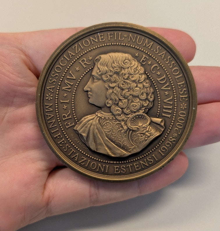 NL* ITALIA Medaglia Bronzo FRANCESCO I MANIFESTAZIONI ESTENSI opus Merighi