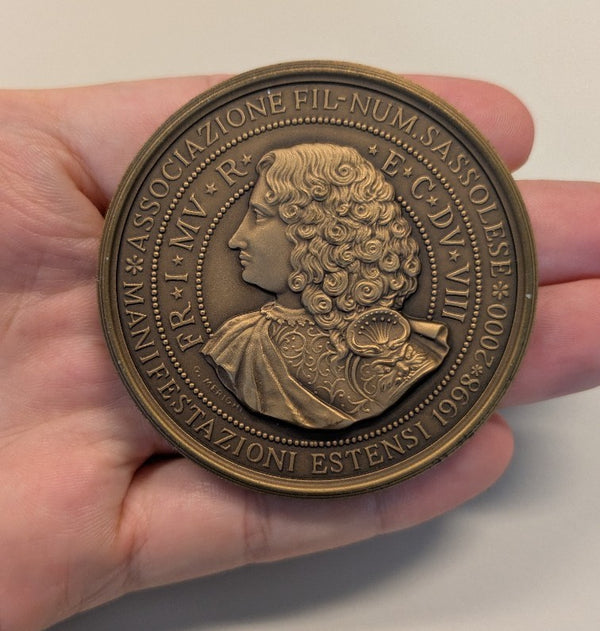 NL* ITALIA Medaglia Bronzo FRANCESCO I MANIFESTAZIONI ESTENSI opus Merighi