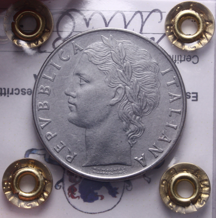 NL* Italia Repubblica 100 LIRE MINERVA 1958 SPL Perizia Filisina Massimo * 2