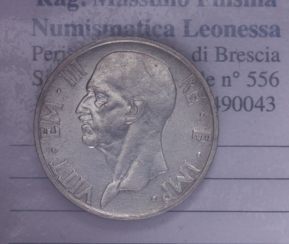 NL* VEIII 5 LIRE ARGENTO FECONDITA' 1936 XIV Eccellente conservazione *2