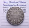 NL* STATO PONTIFICIO PAPA PIO IX 20 BAIOCCHI Argento 1860 XIV ottima conservaz.
