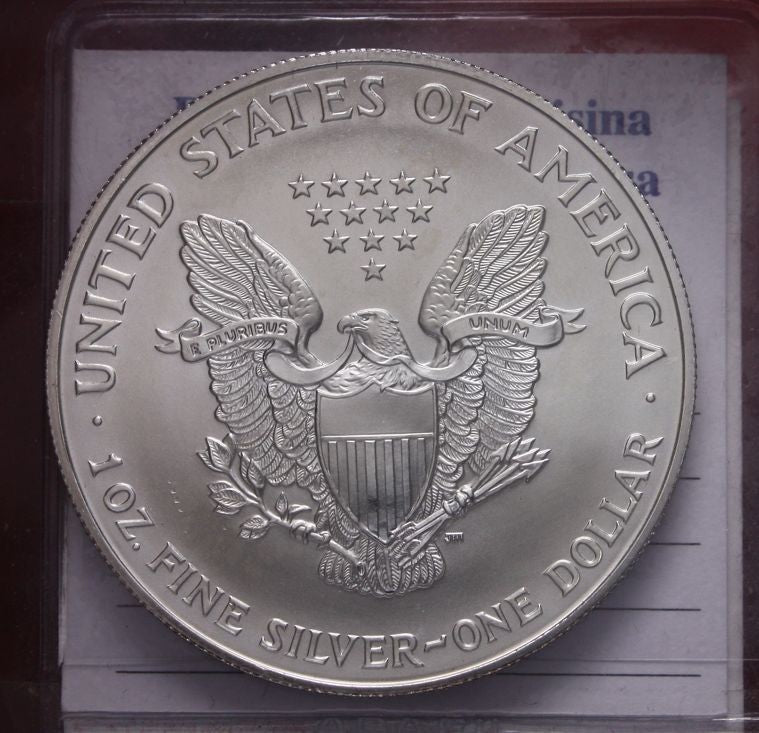 NL* STATI UNITI 1 DOLLARO ARGENTO 1996 1 ONCIA OZ ARGENTO PURO Liberty Walking