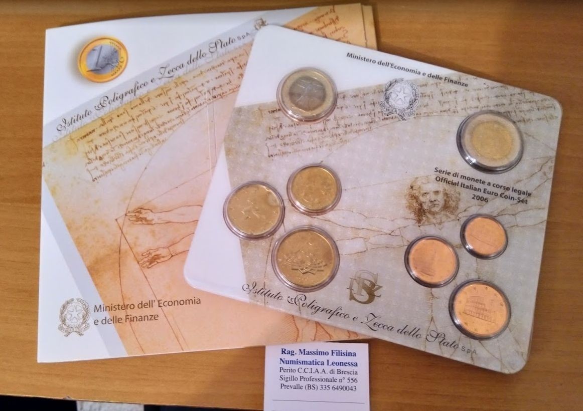 NL* ITALIA Repubblica Divisionale 2006 8 Valori IN EURO  FDC Set zecca