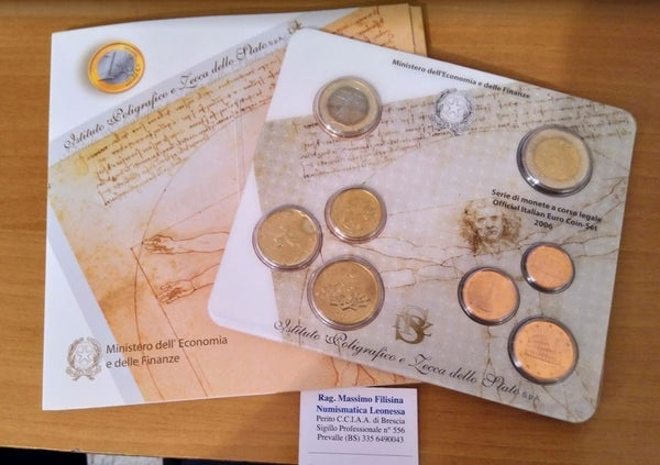 NL* ITALIA Repubblica Divisionale 2006 8 Valori IN EURO  FDC Set zecca