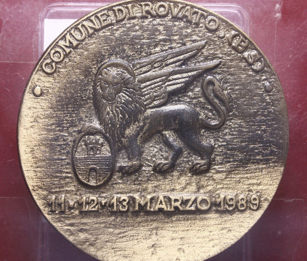 NL* BRESCIA Medaglia Bronzo LOMBARDIA CARNE 1989 100^ EDIZIONE