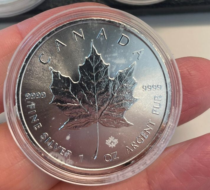 NL* CANADA 5 Dollari argento 2016 ONCIA ARGENTO PURO Foglia Acero Maple leaf OZ