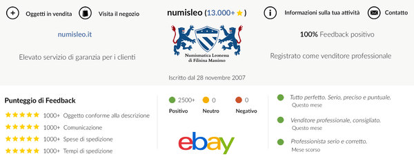 Numismatica Leonessa eBay
