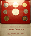NL*VATICANO GIOVANNI PAOLO II Divisionale 2001 XXIII 8 valori +1000 Lire Argento